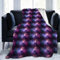 TORR Violette Stern-Galaxie-Weltraumdecke, Fleece-Überwurfdecke, weiche Flanelldecke, Dekoration für Couch, Sofa, Geschenke, 203 x 152 cm