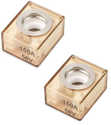2pcs 150A Battery Terminal Fuse, 58V Waterproof Rated MRBF Fuse for Marine DC Max IP66 Protect Circuit of Charging Piles RV Car Cruise Cranes