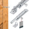 KOTARBAU® Pestillo corredizo pequeño 100 mm blanco galvanizado de 0,9 cm pestillo para puerta interior y exterior de jardín, cerradura de puerta corredera