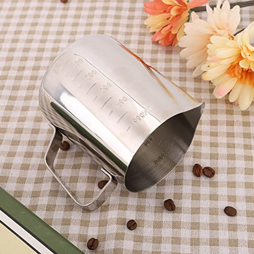 ZPSHYD Frothing Pitcher Latte Art Stainless Steel Milk Jug, 350ml, Cappuccino Coffee Making Frothing Pitcher, Milk Frothing Cup per Caffè Accessori