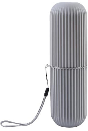 Anulely Étui de voyage pour brosse à dents, porte-brosse à dents, étui de voyage étanche à la poussière, porte-brosse à dents de voyage pour voyage, salle de bain, affaires, camping, école
