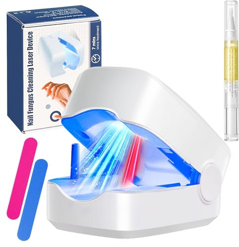 LOZLTX 2024 NEW Nail Fungus Laser Device & Cuticle Oil Pen 【21-day Fast-acting】Fungal Nail Treatment for Toenail Fungus, 940nm Infrared 500nm Blue Light