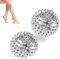 2 Stück Igelbälle, Hart Klein Metall Akupressurbälle 32 mm, Magnetische Akupressurkugeln Set für Rücken, Beine, Füße und Hände - Stress Relief Muskelmassage