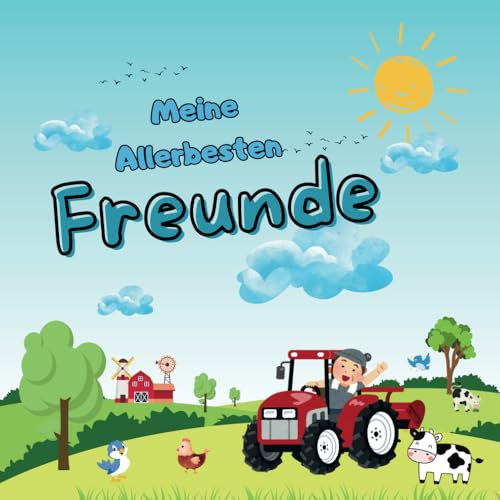 Meine Allerbesten Freunde - Traktoren: Freundebuch für Kinder, Geschenk zur Einschulung, 30+ Freunde (Freundebücher für Grundschüler und Kindergarten Kinder)