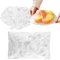 Cubiertas retráctiles para alimentos, tapas elásticas de plástico reutilizables, bolsas para mantener frescas, película adhesiva de almacenamiento para frutas, verduras y carne (blanco-400)