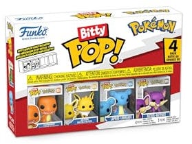 Funko Bitty Pop! Pokemon - Charmander 4PKund eine Überraschungs-Mini-Figur - 0.9 Inch (2.2 cm) Sammlerstück Stapelbares Display-Regal Inklusive - Geschenkidee Party-Tüten-Strumpf