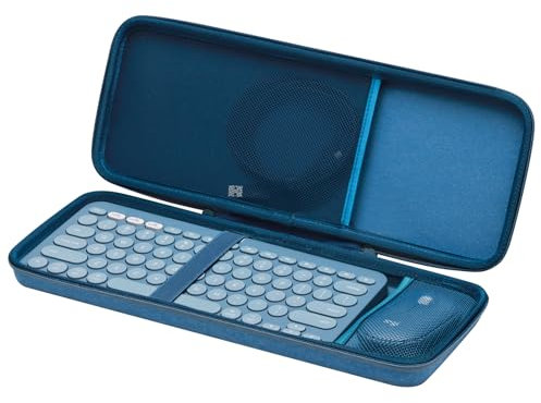 XANAD Hard Case for Logitech Pebble 2 Combo/Keys 2 K380s / K380 Keyboard + Logitech Pebble Mouse (Blue)