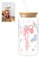 APOMOONS Bicchieri di vetro con coperchio e cannuccia Bicchieri di vetro borosilicato e cannucce 400-500ML Tumbler estetico per caffè freddo Cocktail Bubble Tea Cappuccino Succo di frutta