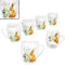 MamboCat Osterfreude Lot de 6 tasses à café - 280 ml - En porcelaine - Avec anse et décor lapin de Pâques - Pour 6 personnes - Pour boissons chaudes comme le thé, le cacao, etc