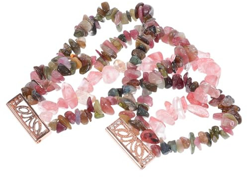 Vaguelly Correa De Reloj De Joyería Elástica Cómoda Para Reloj Compatible Diseño De Joyería Material De Metal y Cristal Para Diario y Actividades Al Aire