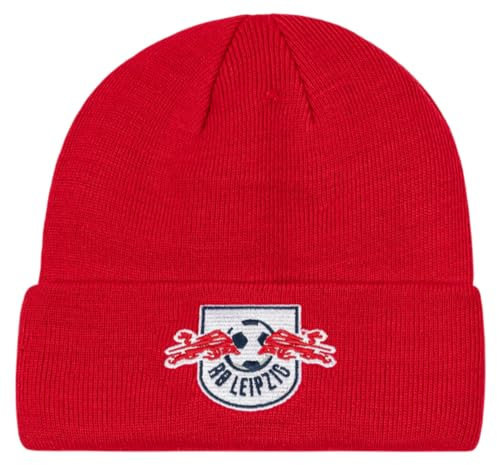 RB Leipzig Beanie rot Mütze mit Umschlag | Strickmütze RBL