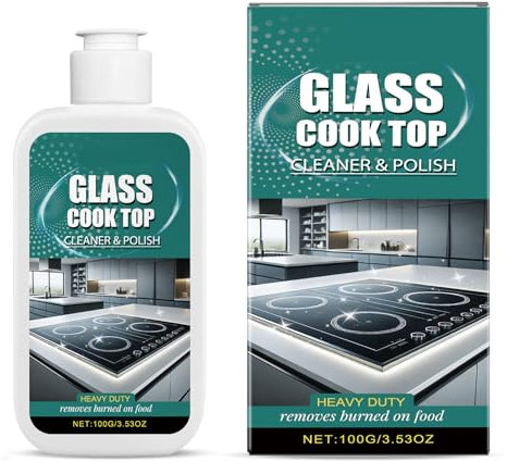 Glasofenreiniger Politur Glas Kochfeld Polieren Reinigungsflüssigkeit für schnelle Fleckenentfernung und Oberflächen schützend