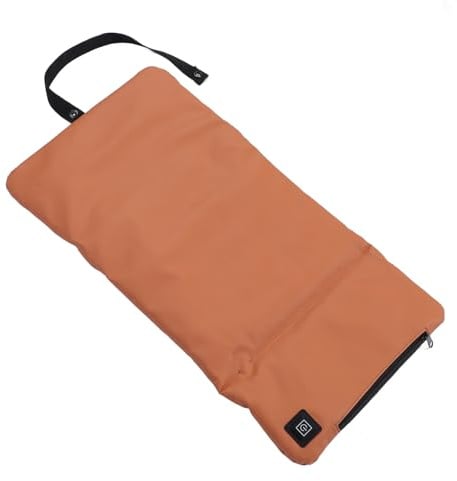 Plyisty Beheizte Sitzmatte, Faltbar Bequemes, Vielseitiges Leder 57x30 cm Beheiztes Sitzkissen USB -Antrieb für Outdoor -Aktivitäten (Khaki)