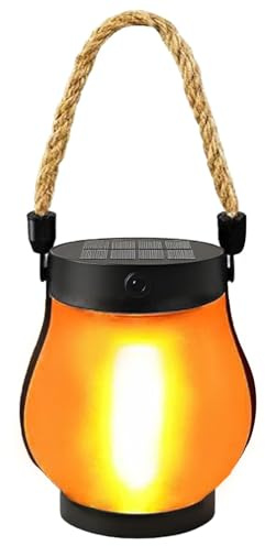 1 Stück Solar Flamme Laterne, Flamme Solar Lantern Außenleuchten, Halloween Deko Outdoor, Wasserdicht Outdoor Leuchten, Halloween Laterne, Solarlaterne Balkon Tisch Garten Halloweens Deko