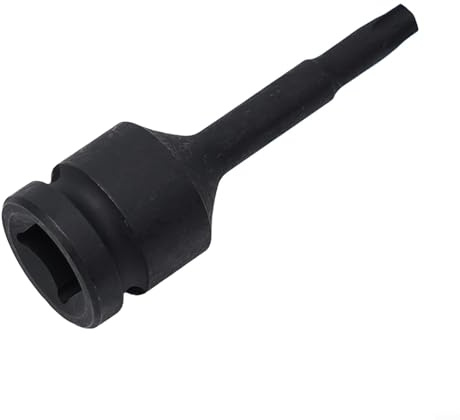 1/2-Zoll-Stecknuss-Adapter für T20 für T30 T40 T100 für Torx-Schraubendreher-Bit für Sechskantantrieb 12,5 mm Vierkantschlüssel-Werkzeug, geschmiedeter Chromstahl, Schwarz, 1 Stück (T40)