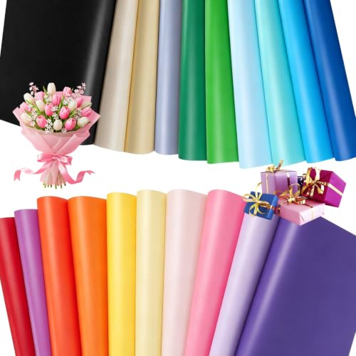 100 Stück 50x70 cm Seidenpapier Bunt, 20 Farben Seidenpapier zum Verpacken | Verpackungspapier für Geschenkverpackungen, Basteln, Festtagsdekoration