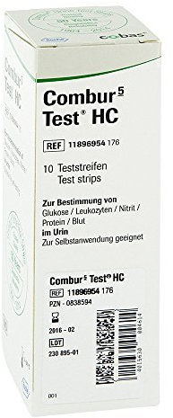 COMBUR 5 TEST HC Teststreifen, 10 St [Badartikel] by Roche Diagnostics Deutschland GmbH