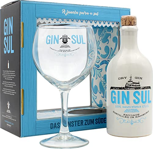 Gin Sul Dry Gin + 1x Gin Sul Glas 500ml 43% Vol.