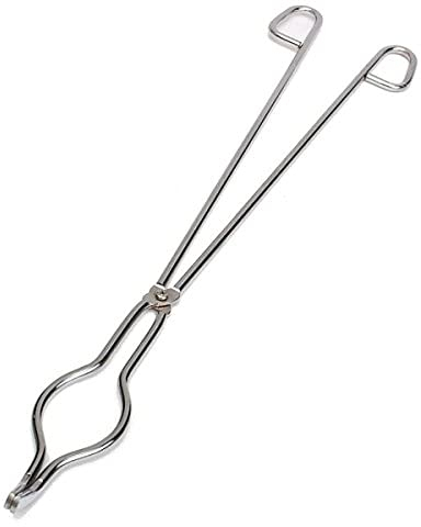 EsportsMJJ 50Cm Edel Stahltiegel Tong Klemme Graphit Schmelzofen Zangen Halter