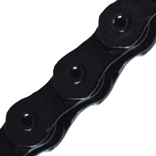 KMC Unisex's HL1L Wide x 100L, Schwarz Single Speed, Silber, E1