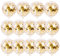 Konfetti Luftballons Gold SKYIOL 50 Stück 30 cm Goldene Glitzer Pailletten Latex Helium Ballons für Kinder Mädchen Damen Geburtstag Hochzeit Verlobung JGA Valentinstag Baby Shower Party Dekoration