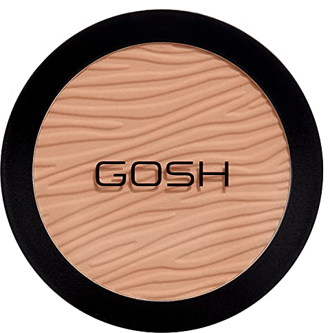 GOSH Dextreme High Coverage Powder I veganer Puder für alle Hauttypen I mattierend & langanhaltend für einen makellosen Teint I kein Maskeneffekt I verdeckt Unreinheiten I 006 Honey