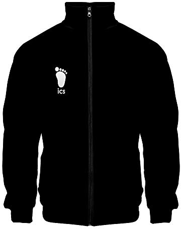 Yanny Erwachsene Haikyuu Hoodie Jacke Karasuno High School Volleyball Club Cosplay Jacke Sweatshirt Jersey Uniform Kostüm (S, Schwarz)