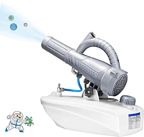 HGYJ Pulverizador Desinfectante Eléctrico,Atomizador ULV Eléctrico Portátil de 5L, Atomizador Remoto de Flujo Ajustable de 600 W, Ángulo Ajustable para Oficinas en Interiores y Exteriores,