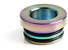 RUIYITECH Edelstahl 810 auf 510 Adapter Wärmeableitung Tropfspitze Adapter für 810 Tanks (Regenbogen)