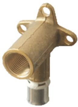 PB TUB Coude long 78mm à sertir à applique pour système multicouches 1/2 - 16 - Raccord et tube