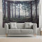 riijk Wandteppich Wald extra groß 250x180cm. Motiv „Düsterwald“. Auch als Picknickdecke. Großes Wandtuch für tolle Raum-Atmosphäre