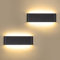 Schiele 2 Stücke Wandlampe Innen 12W Wandleuchte Schwarz 2800K Warmweiß 30cm Aluminium 960LM Flurlampe Moderne Wandbeleuchtung Up Down Lampe Wand für Schlafzimmer Wohnzimmer Treppenhaus Korridor