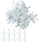 LAMXD Lot de 100 clips ronds pour câbles de 10 mm Blanc