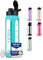 Asbirg Fitness | Protein Shaker aus Glas | Eiweiss Shaker | Trinkflasche | mit Spiralball - Aqua