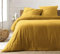 KGS Parure de Lit en Gaze de Coton 220x240cm - Jaune