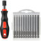 Hakkin 12 Stück T20/T25 Torx Schraubendreher Set T6-T40 75 mm Lange Bits Magnetisch 1/4 Zoll Sechskant Schaft Torx Bit Set mit Griff Elektrische Schraubendreher Werkzeuge