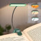 Gritin Leselampe Buch Klemme mit 19 LEDs, Buchlampe mit 3 Farbtemperatur Modi & 5 Helligkeit Dimmbar, USB Wiederaufladbare Klemmlampe, 360° Flexibel Leselicht für Nachtlesen ins Bett (Dunkelgrün)