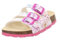 Superfit Mädchen Fussbettpantoffel Pantoffeln, Weiß Mehrfarbig 1060, 28 EU Weit