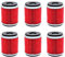 Filtro olio per moto per GAS GAS EC250 4T 250 Fantic Caballero 125 Motard LC 125 2008 Fantic Caballero 200 200 2011-2015 【Parti di ricambio】 (colore: 6 pezzi)
