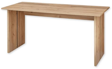 Schreibtisch in Old Artisan Oak Optik FSC-zertifiziert - Moderner Bürotisch Computertisch für Ihr Home-Office - 160 x 77 x 77 cm (B/H/T)