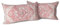 Snylcce 2er Set Boho-Kissenbezüge Rosa Antike & Vintage Design 30x50 cm Weiche Kissenbezüge für Gartensofa, Sofa, Bett - Zierkissenbezüge 12x20 inch