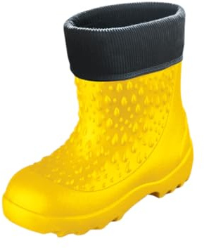 TAMS® Kinder Winter Gummistiefel wasserdicht Regenstiefel Regenschuhe Gummistiefel EVA Gelb Rot Schwarz 22/23-34/35