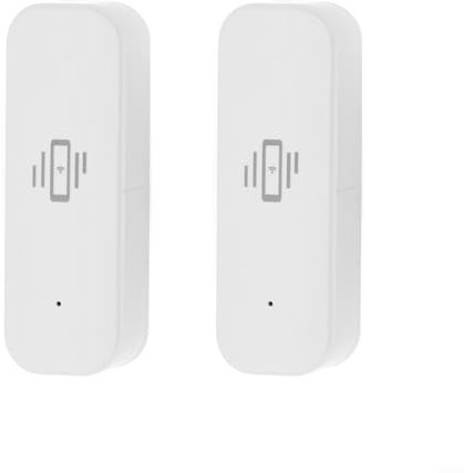 Tuya - Sensor de vibración inteligente WiFi, sensor de alarma de puerta funcional para sensor de vibración WiFi para Tuya Smart Home, detector de puerta abierta, alarma de trabajo con vida inteligente