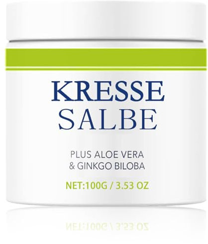 Kressesalbe - Aktiv Kressesalbe Gegen Altersflecken, Pigmentflecken Creme, Kresse Salbe Gesichtscreme, Naturkosmetik Aufhellende Creme Gegen Pigmentflecken, Altersflecken Creme für das Gesich (1x)