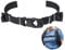 Vigorport Backpack Chest Strap Add on, Elastic Backpack Sternum Strap, Heavy Duty Adjustable Chest Belt with Quick Release Buckle (Black, Normal)