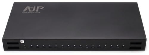 AJPARTS UK 1000W 16-Port USB C Charging Station with LED Strip Port – 100W TYPE C Fast Charger for Acer Swift 3/5, Aspire 5, Chromebook Spin 713– Smart App Control, UK Plug, 5V LED Sync Cord