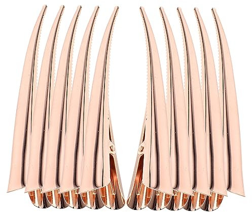 VALICLUD 10pezzi Fermagli Per in Metallo Fermagli Coccodrillo Per Parrucchieri e Domestico Accessori Per Styling Dei e Creazione Acconciature