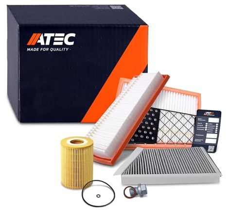 ATEC Germany Inspektionspaket Set A mit 1x Ölfilter, 1x Innenraumfilter