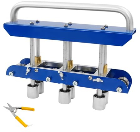 Bending Machine, 3-Station Edge Roller for Acrylic & Plastic Sheets, 0-90° Bending Angle Bending Tool for Sign Making, Door Frames, Display Cabinets, Construction & Shop Fitting