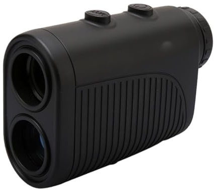 WCDFTASL Wasserdichter Golf-Laser-Entfernungsmesser zur Distanzmessung – Schwarz/Weißes ABS mit Winkelmessung(Black)